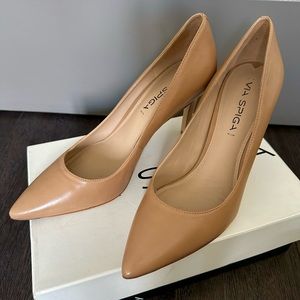 Via Spiga Nude Carola Pumps, Size 7.5
